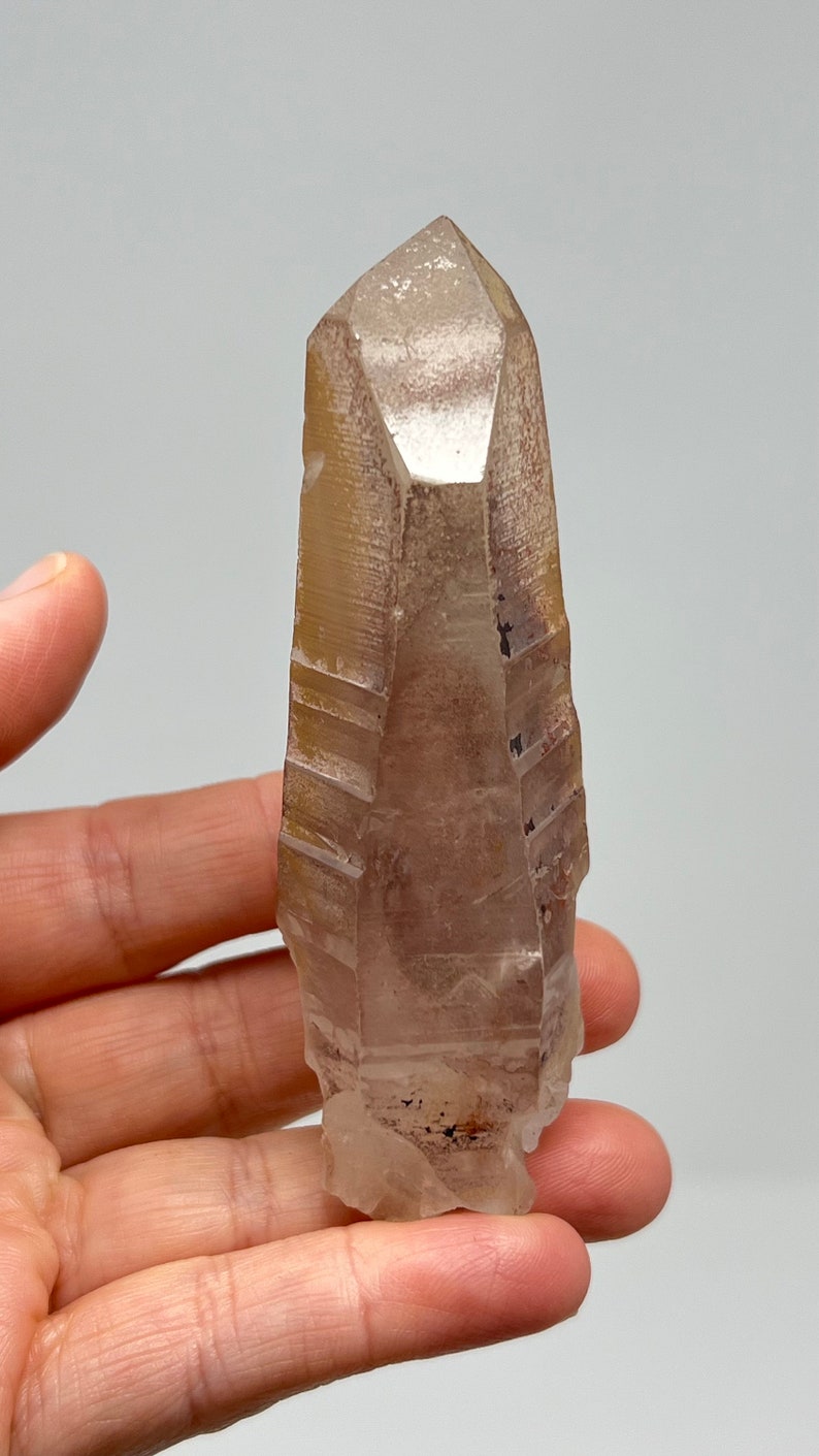 737 Pink Lemurian Recordkeeper Quartz