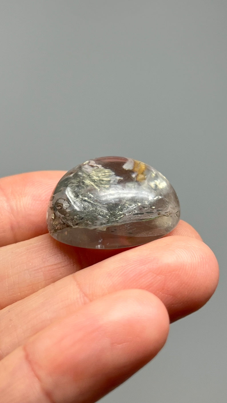 Pyrite in Quartz Gem, 14g Brazil