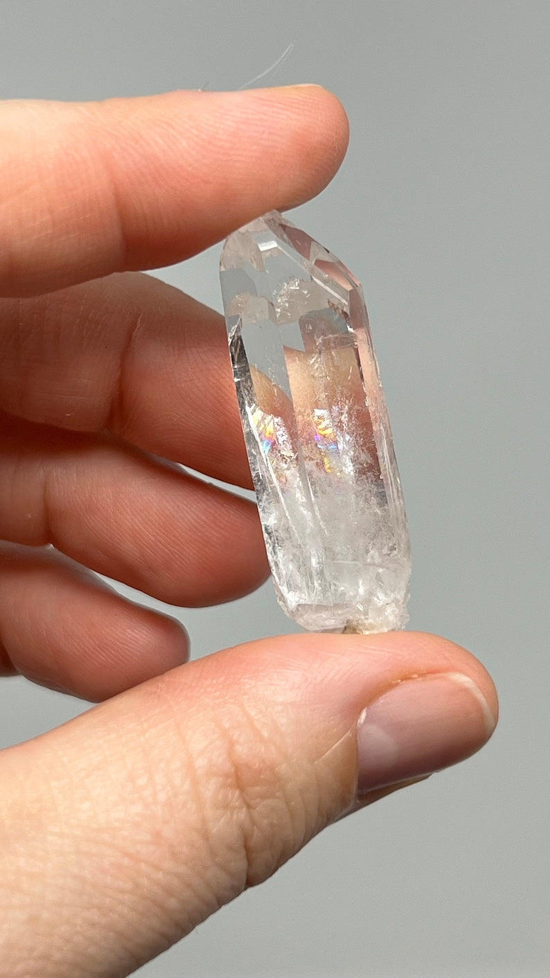 Prismatic Small Lemurian Twin Quartz, Arkansas, USA