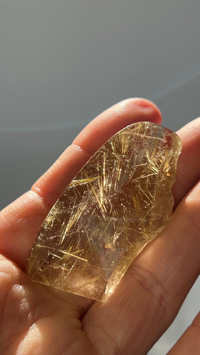 Gold Rutile in Quartz, 27g Brazil