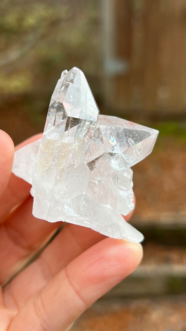 Cross Twin Lemurian Quartz, Arkansas, USA