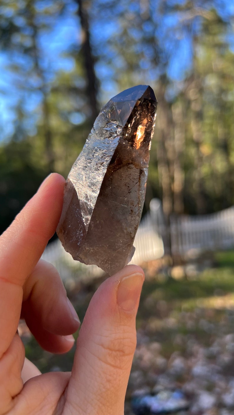 Prismatic Smoky Quartz Point, 31.5g Malawi