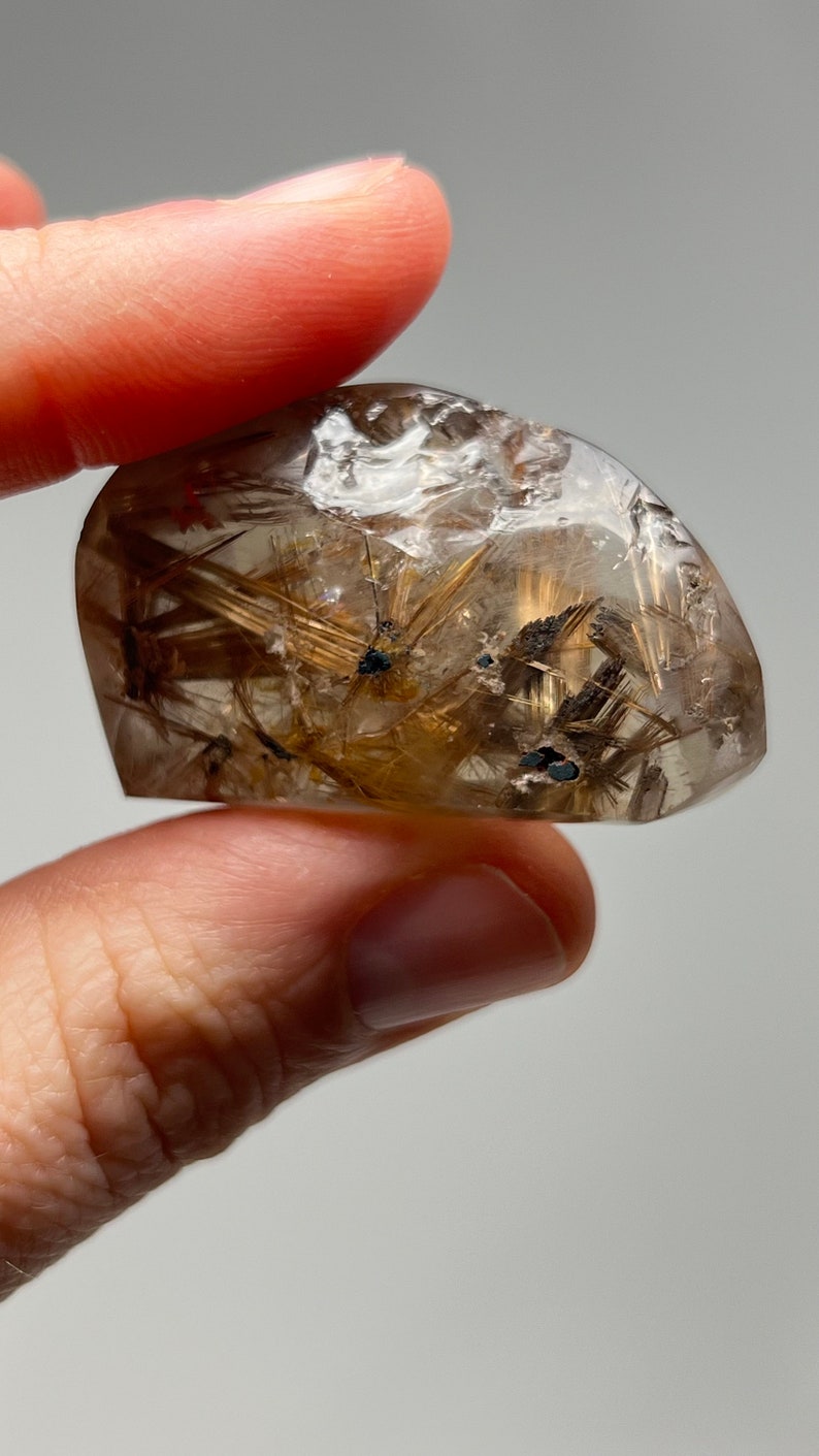 Prismatic Rutile in Quartz, 24g Brazil