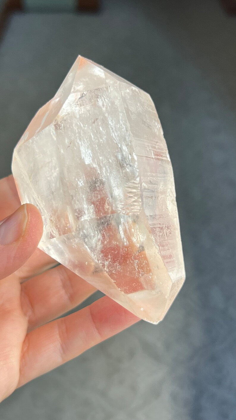 Prismatic Pink Lemurian DT Quartz