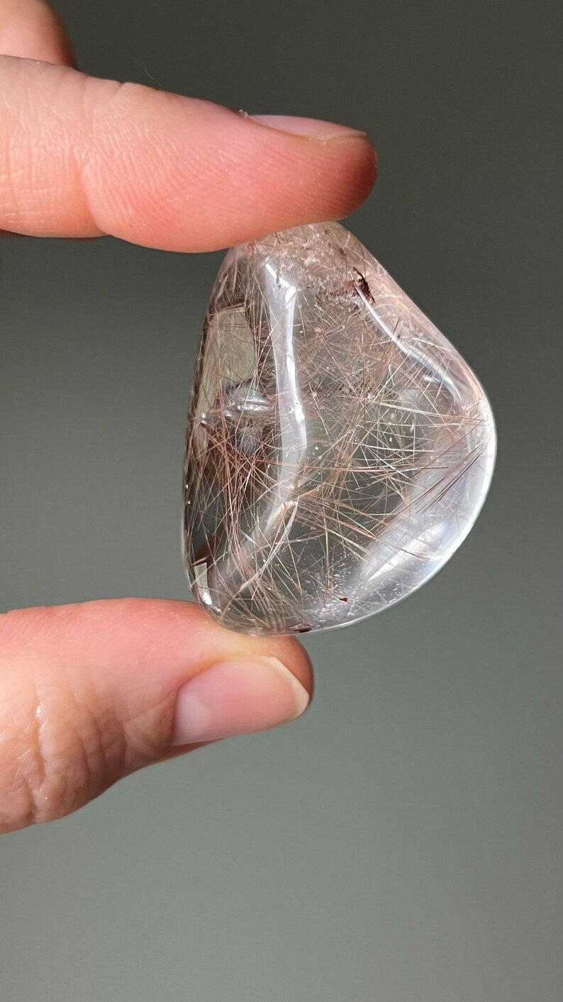 Prismatic Rutile in Quartz, 31g Brazil