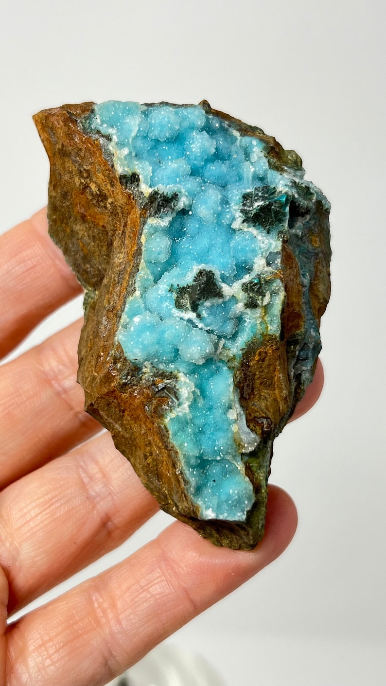 Stalactite Druse Chrysocolla, Ray Mine, Pinal County, Arizona