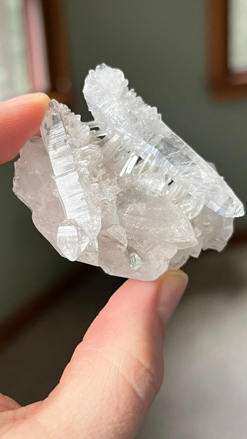 Clear Quartz Intricate Cluster, India