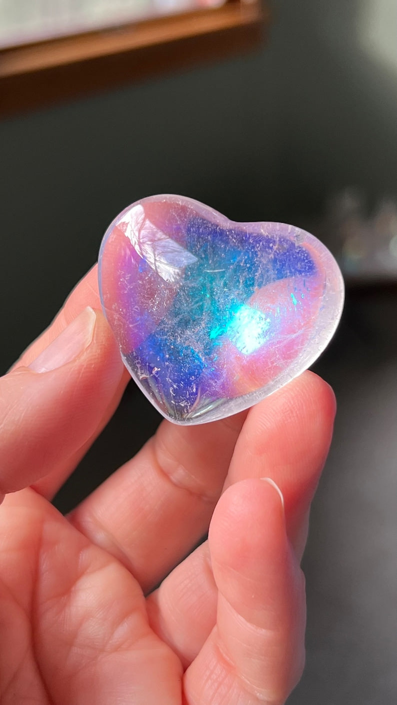 Angel Aura Quartz Heart