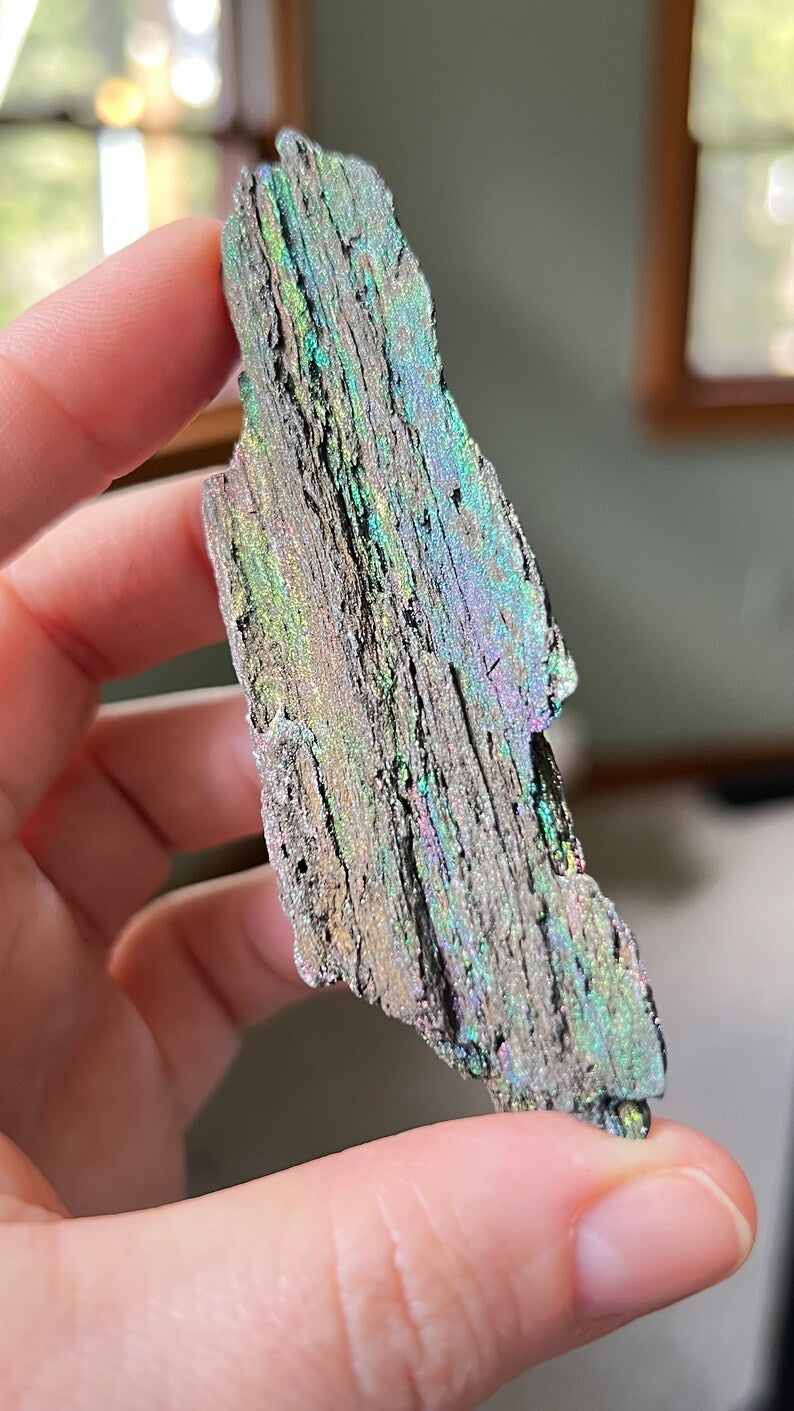 Iridescent Natural Hematite, 33g Andrade Mine, Brazil, Rainbow Hematite