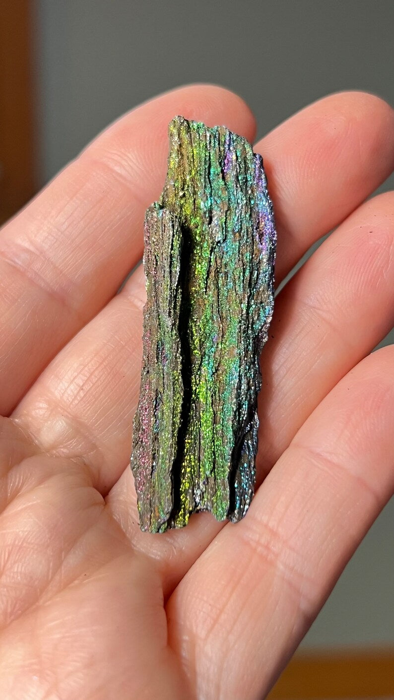 Iridescent Natural Hematite 47ct Andrade Mine, Brazil Rainbow Minerals