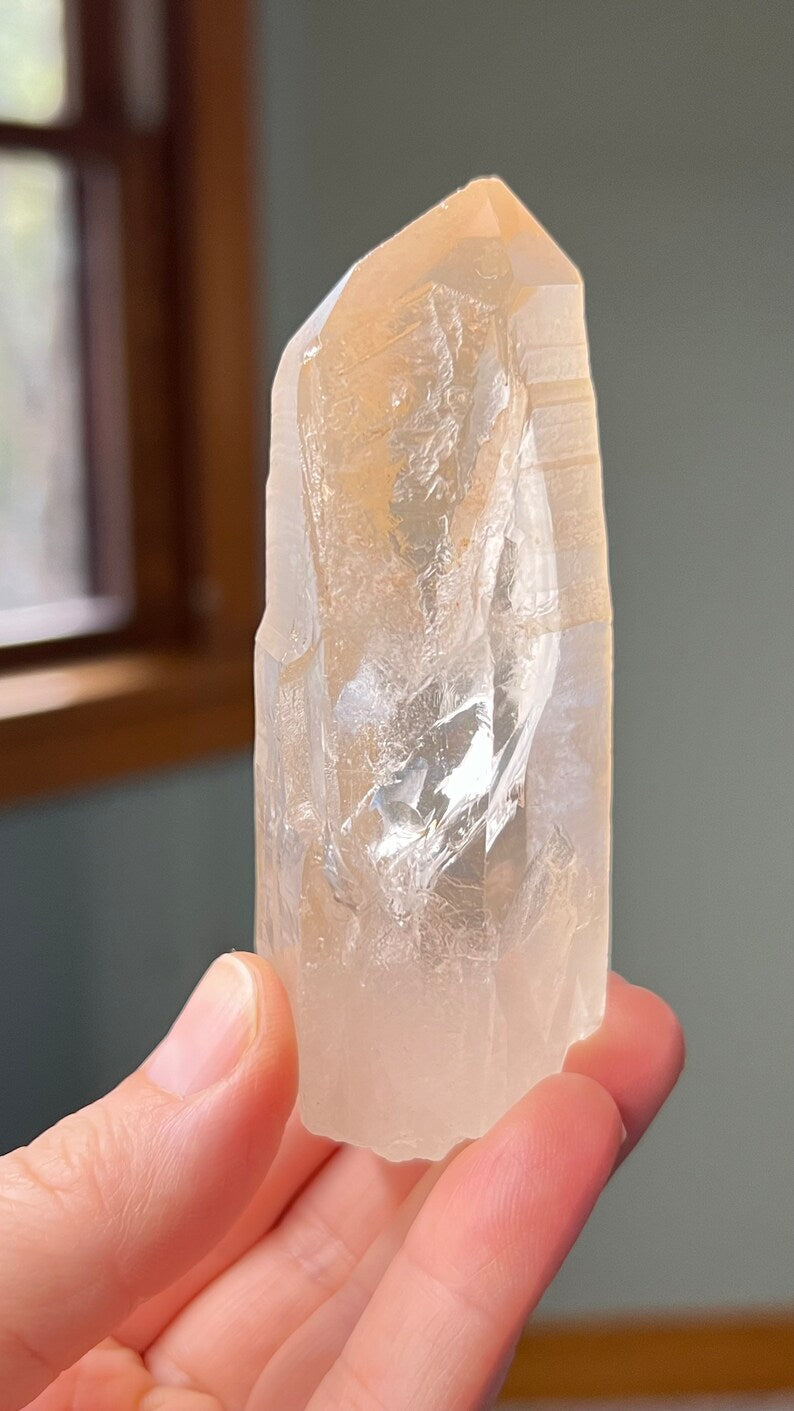 Golden Healer Lemurian Recordkeeper Quartz 154g, Brazil