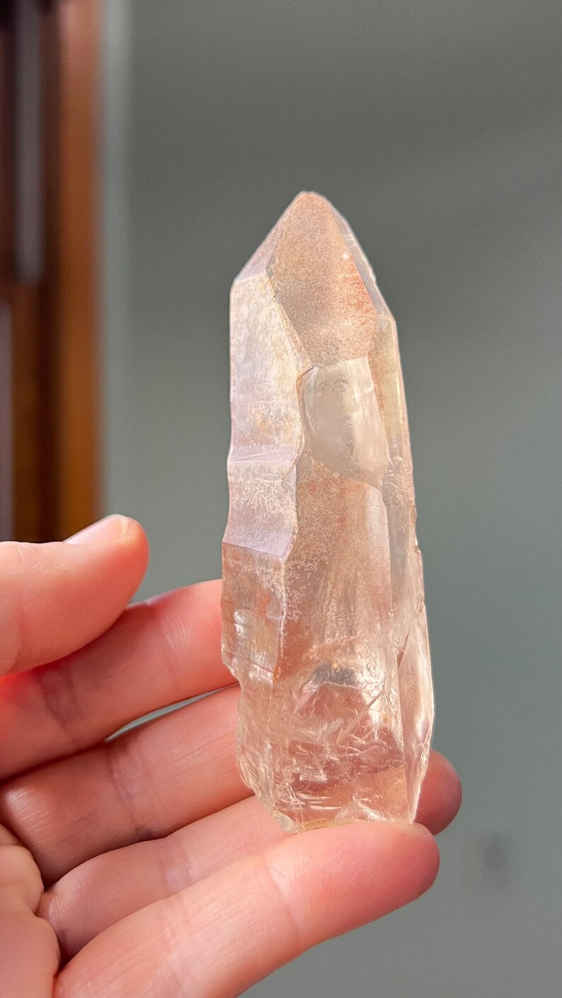 Pink Lemurian Golden Healer Quartz, Brazil