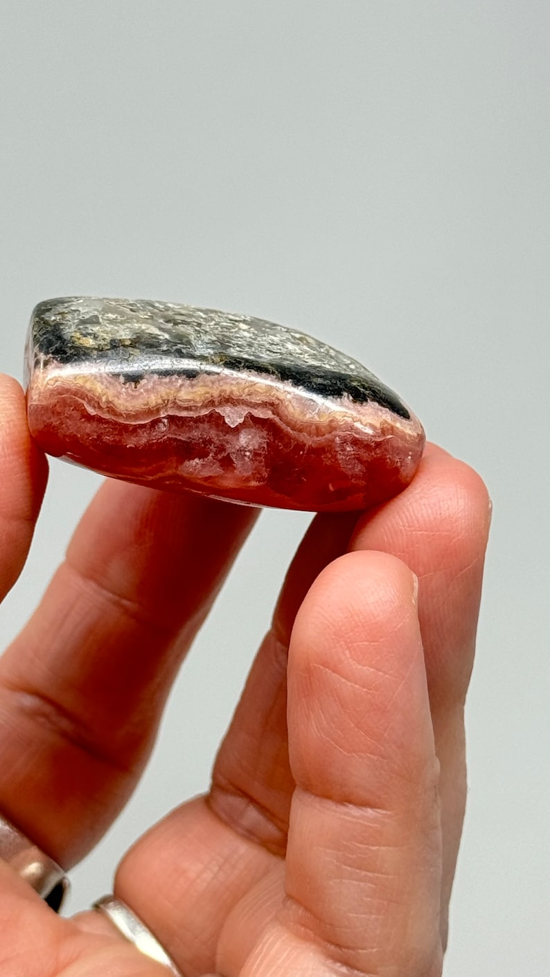 Rhodochrosite Tumbled Stone, 48g Argentina