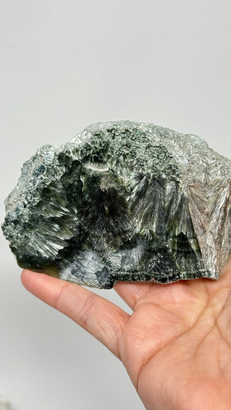 Seraphinite Polished Display Slab, 247g Russia