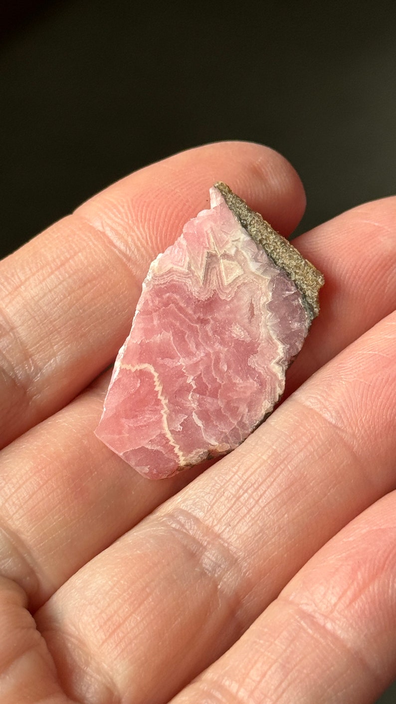 Two Rhodochrosite Slices, 8.6g, Argentina