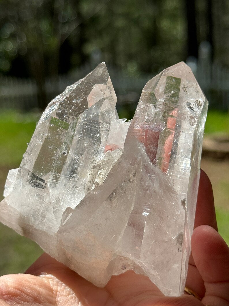 Lemurian Quartz Connection Cluster, 257g Colombia