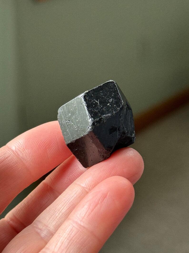 Andradite Garnet var. Melanite, Black Garnet, 43g Mali