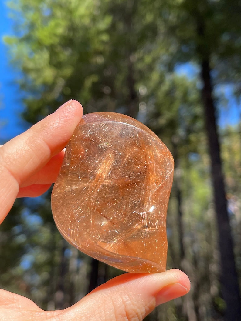 Prismatic Gold Rutile in Quartz, Lawrence Stoller, Brazil