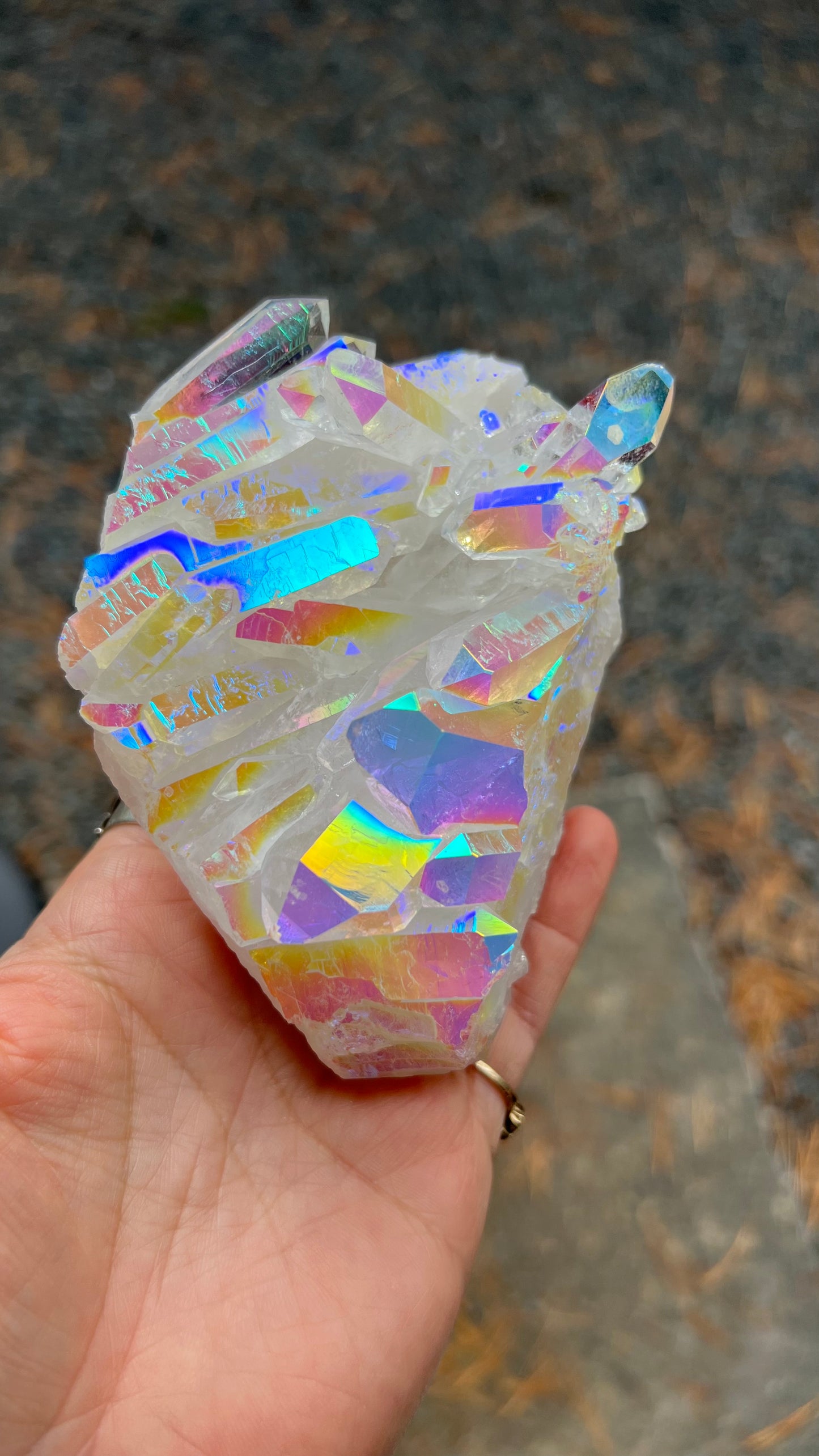 Angel Aura Quartz Cluster