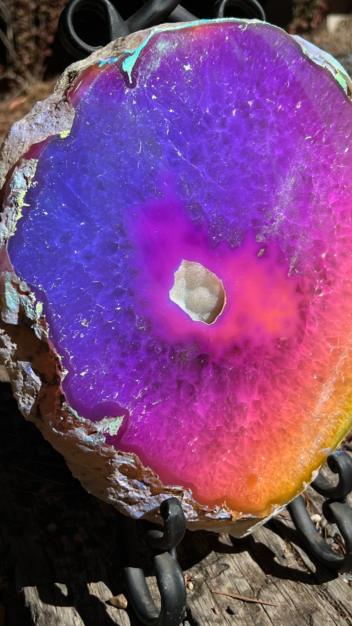 Large Angel Aura Agate Slab