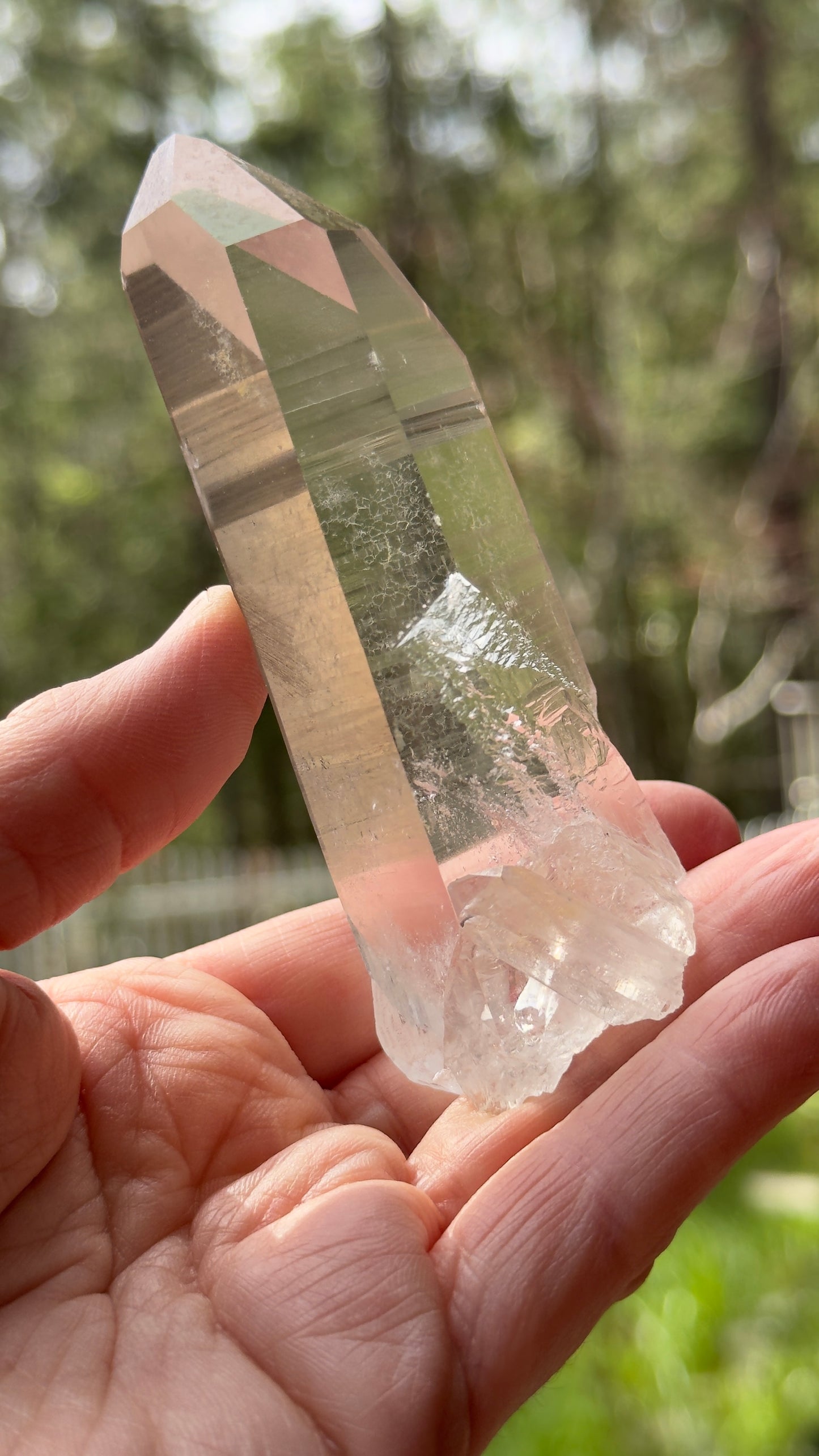 Clear Lemurian Recordkeeper Quartz, 137g Arkansas, USA