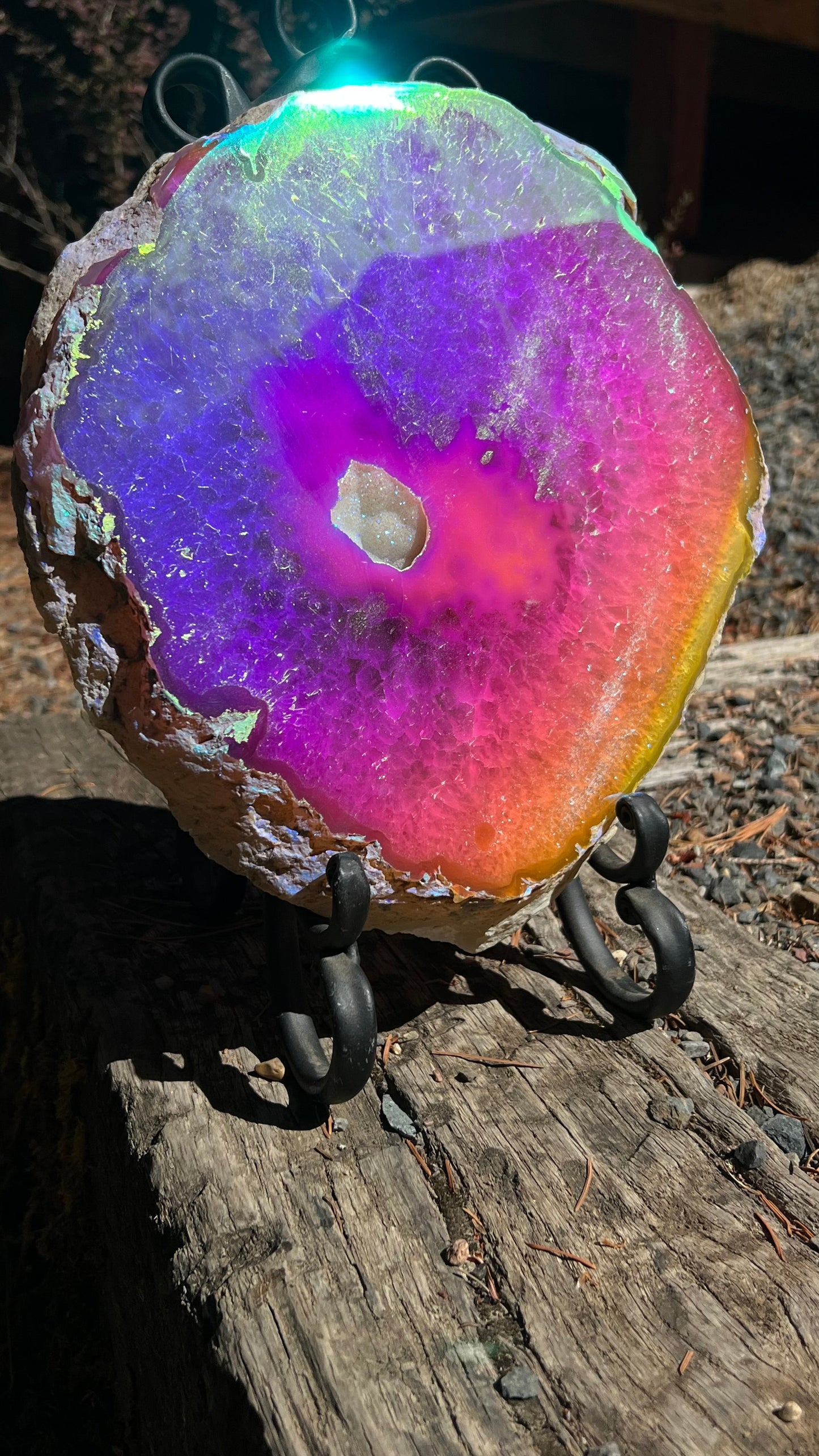 Large Angel Aura Agate Slab