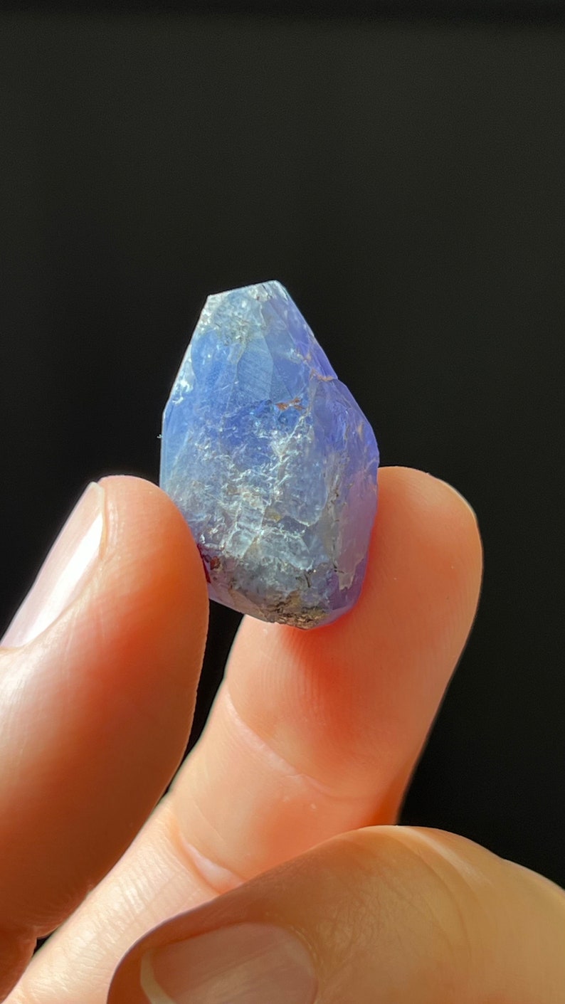 Blue-Violet Tanzanite Zoisite, Raw Crystal, 8.5g