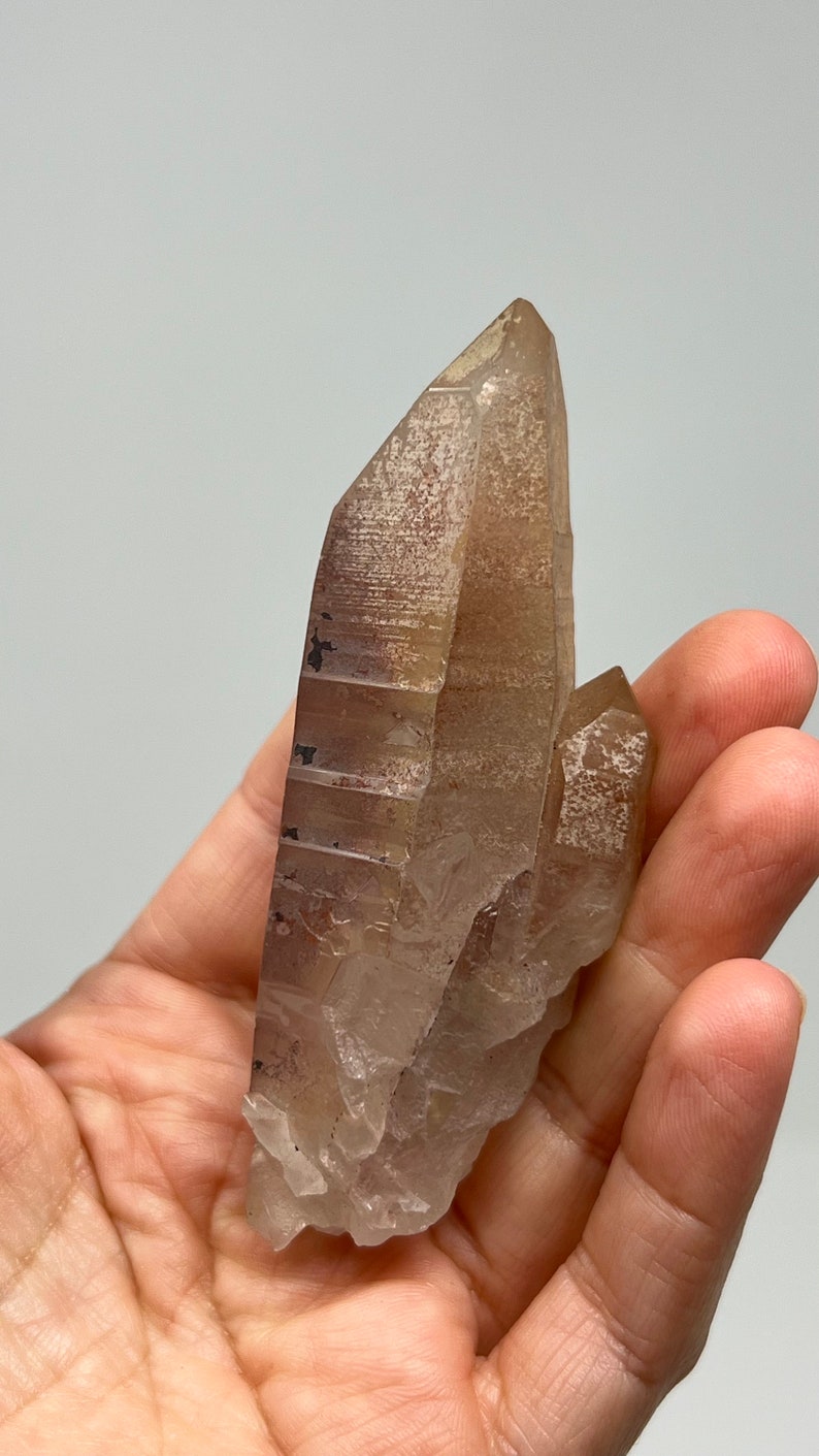 737 Pink Lemurian Recordkeeper Quartz