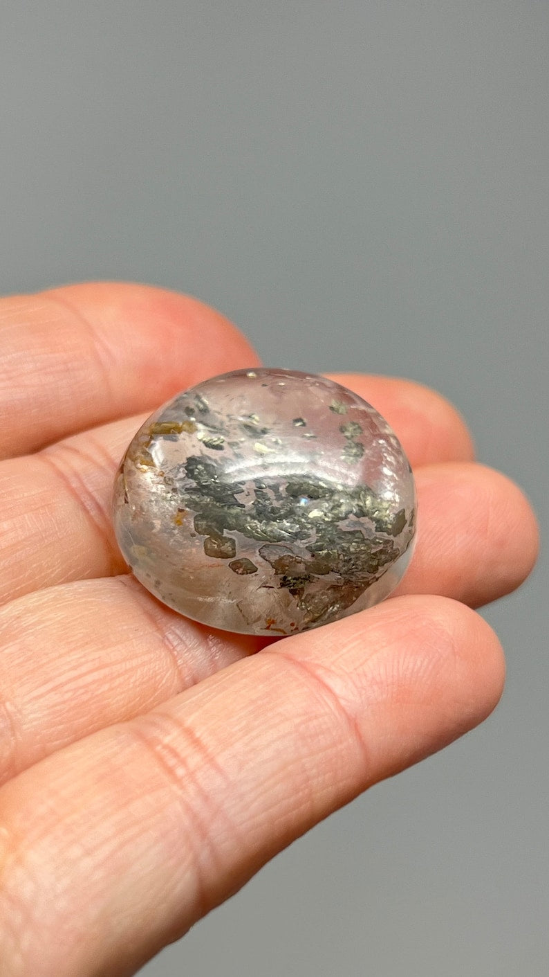 Pyrite in Quartz Gem, 14g Brazil