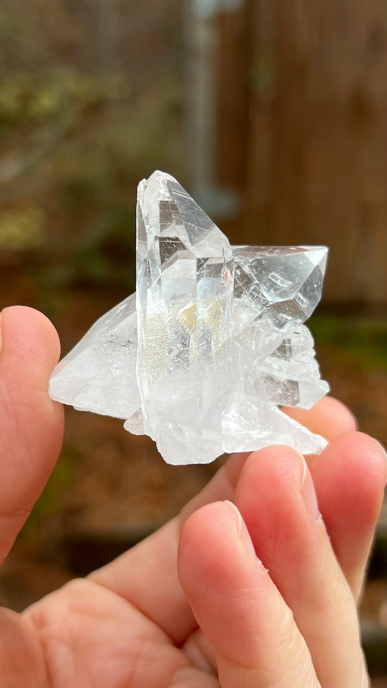 Cross Twin Lemurian Quartz, Arkansas, USA