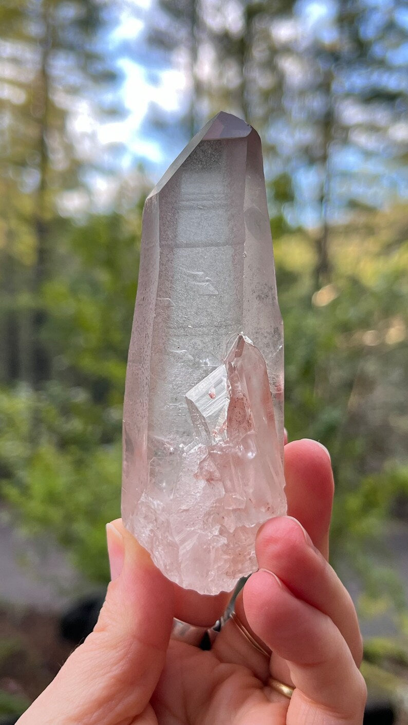 Pink Lemurian Recordkeeper Quartz