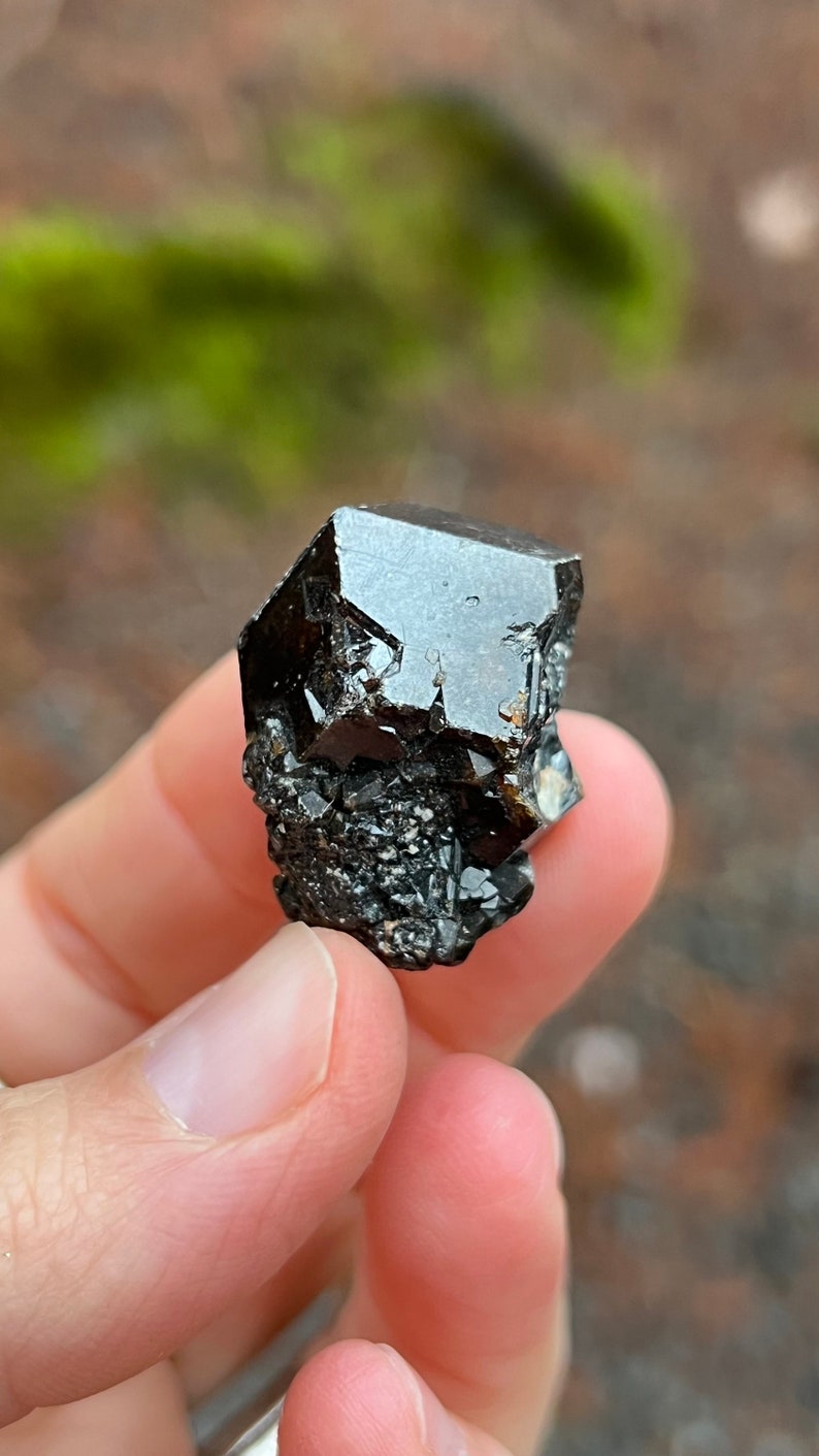 Andradite Garnet var. Melanite, Black Garnet, 22g Mali