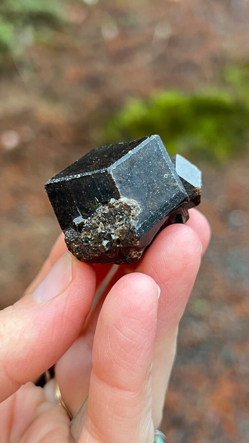 Andradite Garnet var. Melanite, Black Garnet, 49g Mali