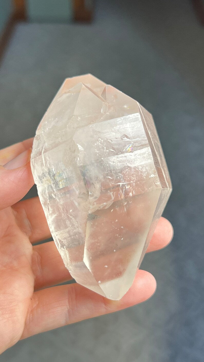 Prismatic Pink Lemurian DT Quartz
