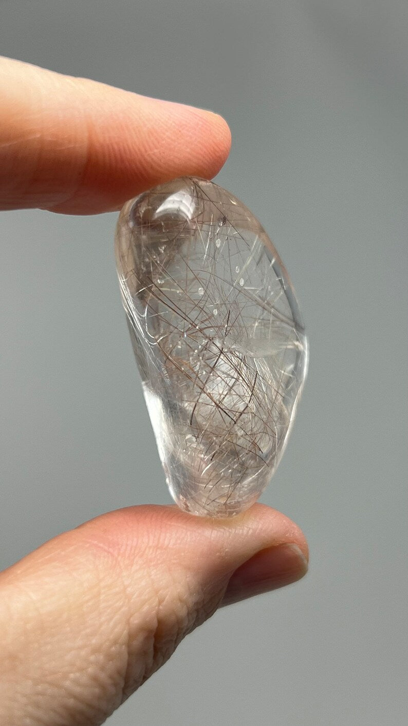 Prismatic Rutile in Quartz, 31g Brazil