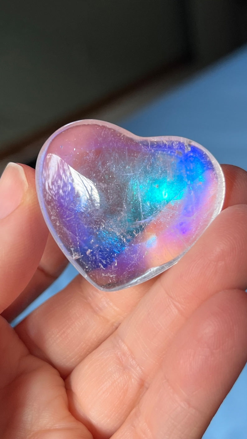 Angel Aura Quartz Heart