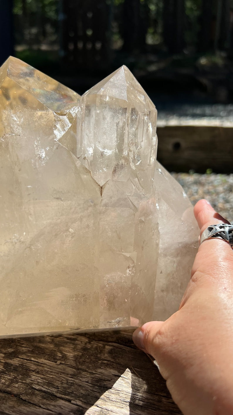 Large Elestial Citrine Decorator Crystal