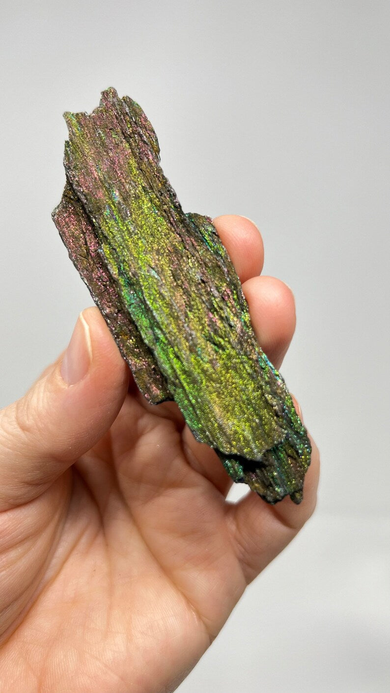Iridescent Natural Hematite, 33g Andrade Mine, Brazil, Rainbow Hematite
