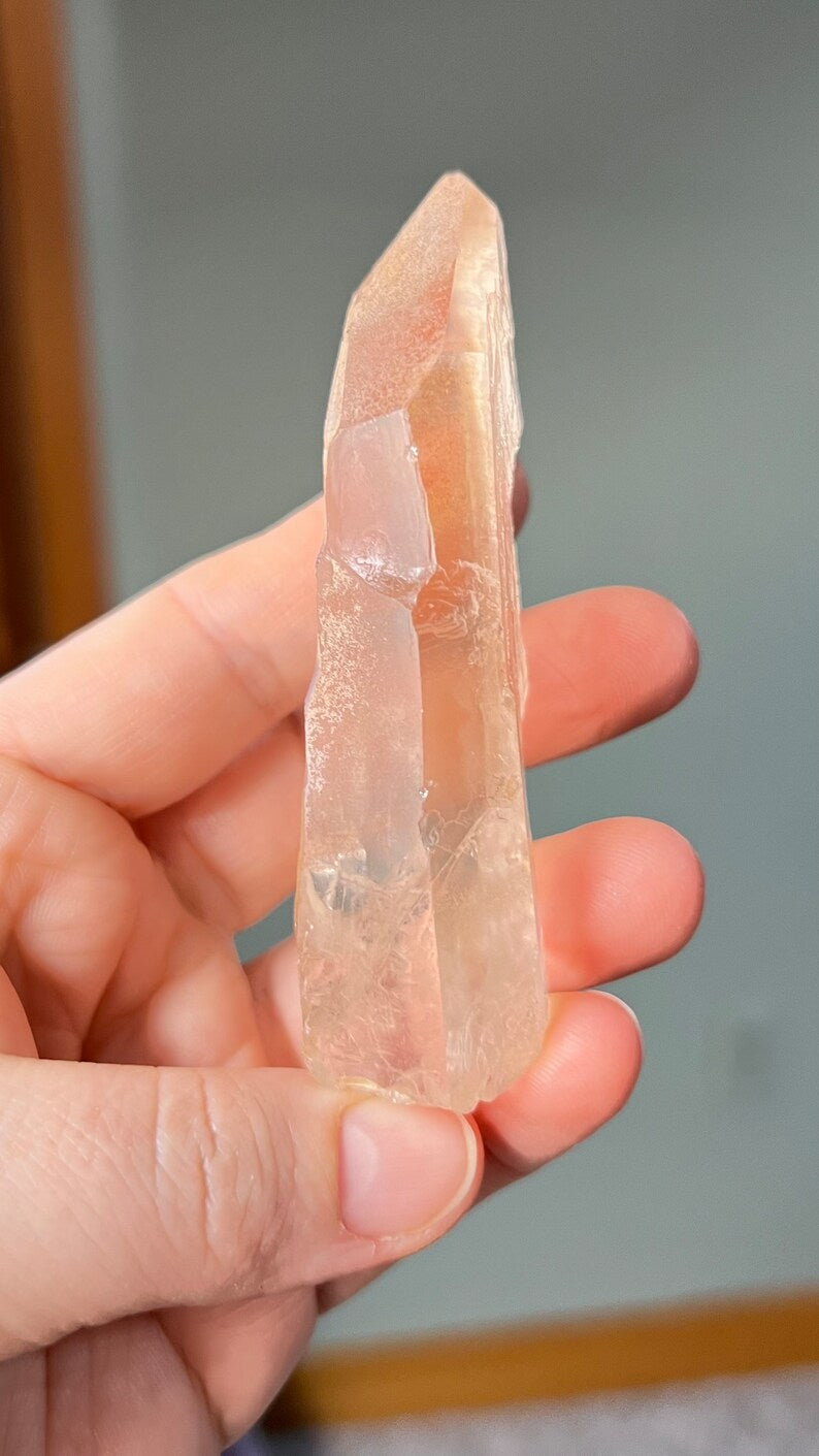 Pink Lemurian Golden Healer Quartz, Brazil