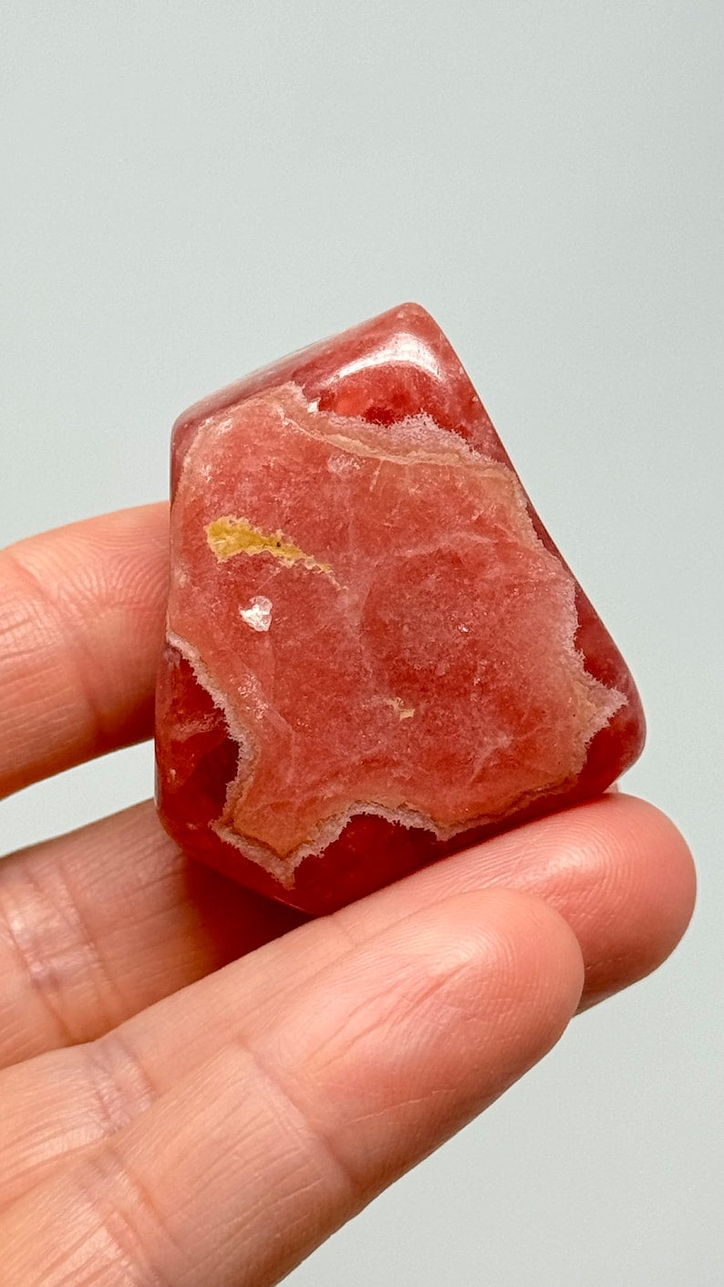 Rhodochrosite Tumbled Stone, 48g Argentina