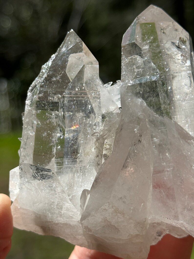 Lemurian Quartz Connection Cluster, 257g Colombia