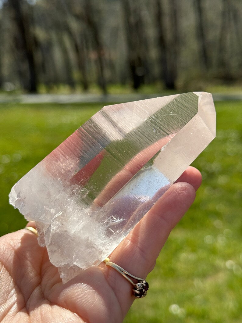 Diamond Window Lemurian Quartz, 318g Arkansas, USA