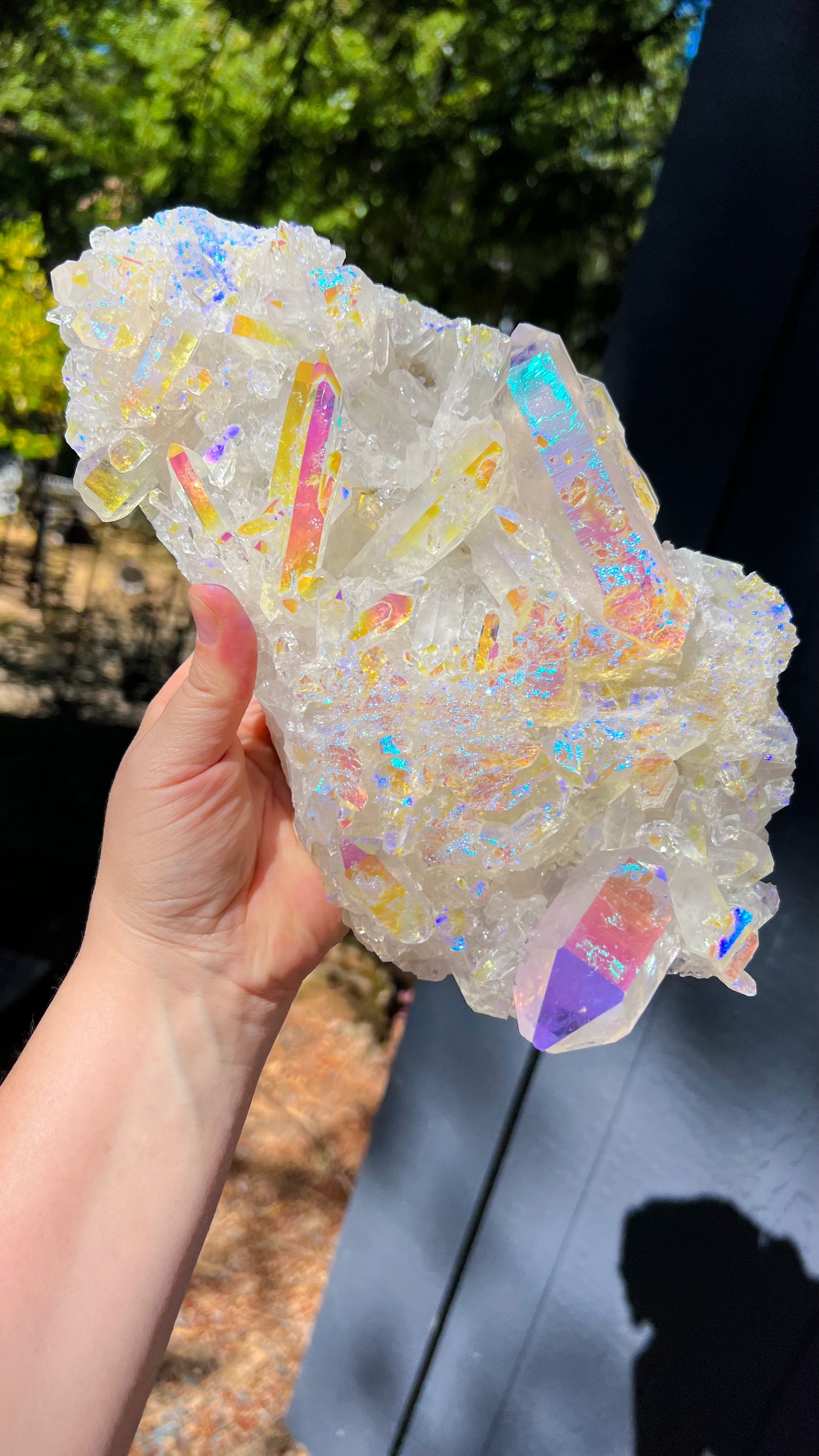 Angel Aura Quartz Cluster