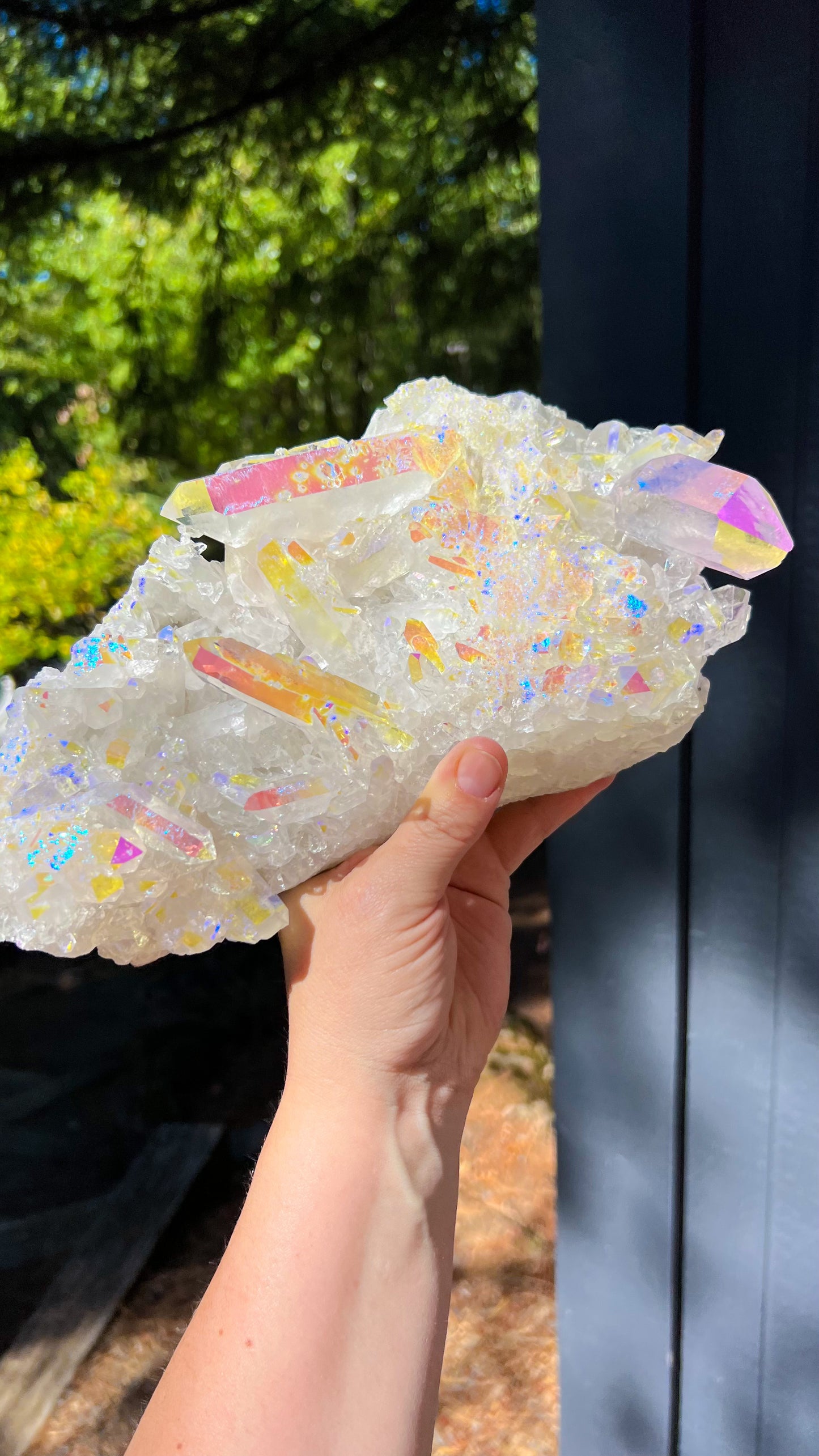 Angel Aura Quartz Cluster