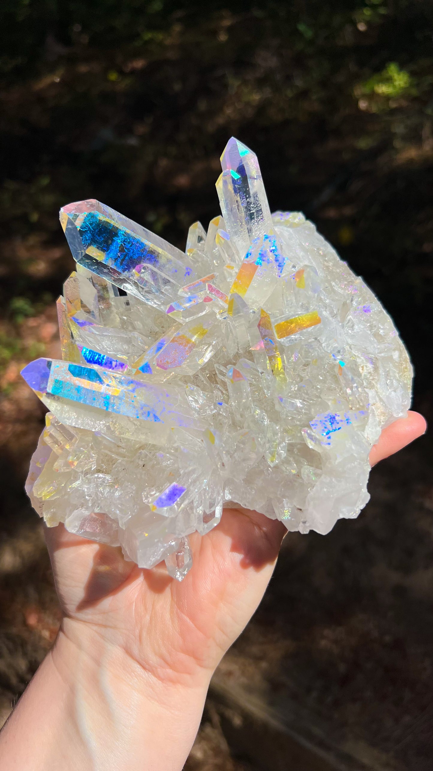 Angel Aura Quartz Cluster
