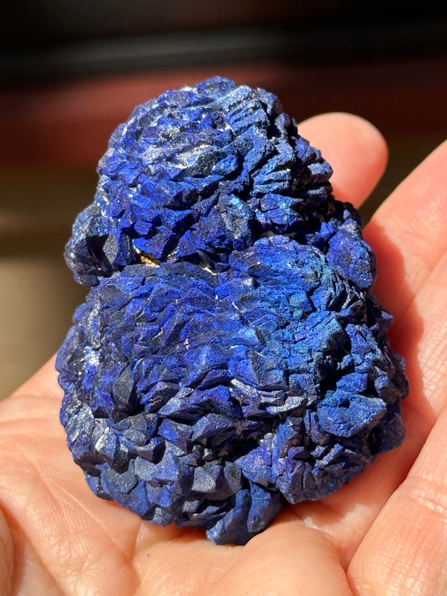 Azurite Rosette 153g, Morenci Mine, Arizona USA