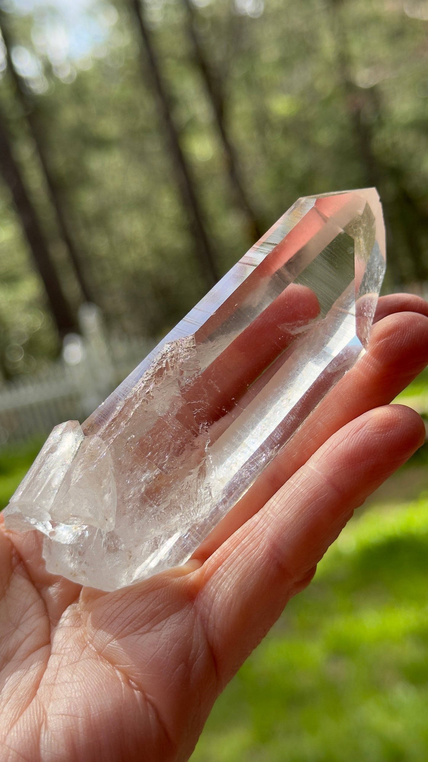 Clear Lemurian Recordkeeper Quartz, 137g Arkansas, USA