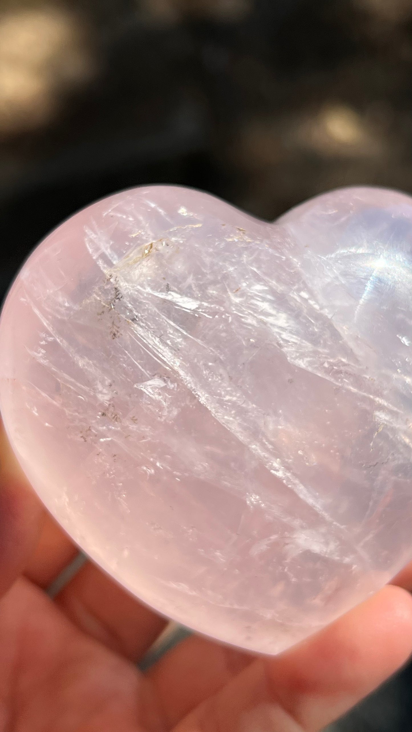 Rose Quartz Crystal Heart