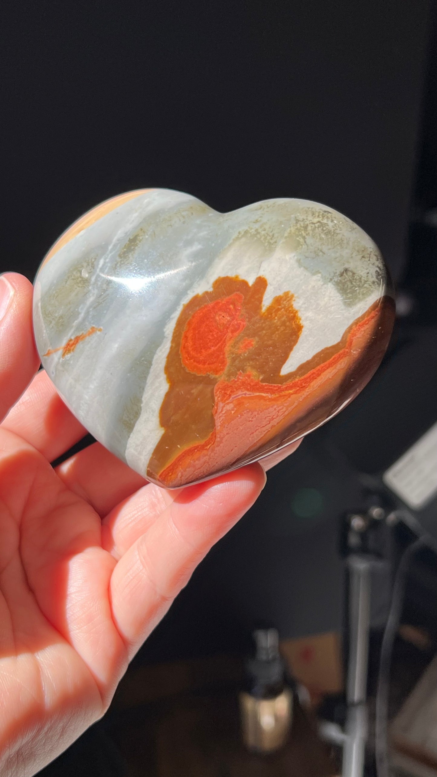 Polychrome Jasper Heart