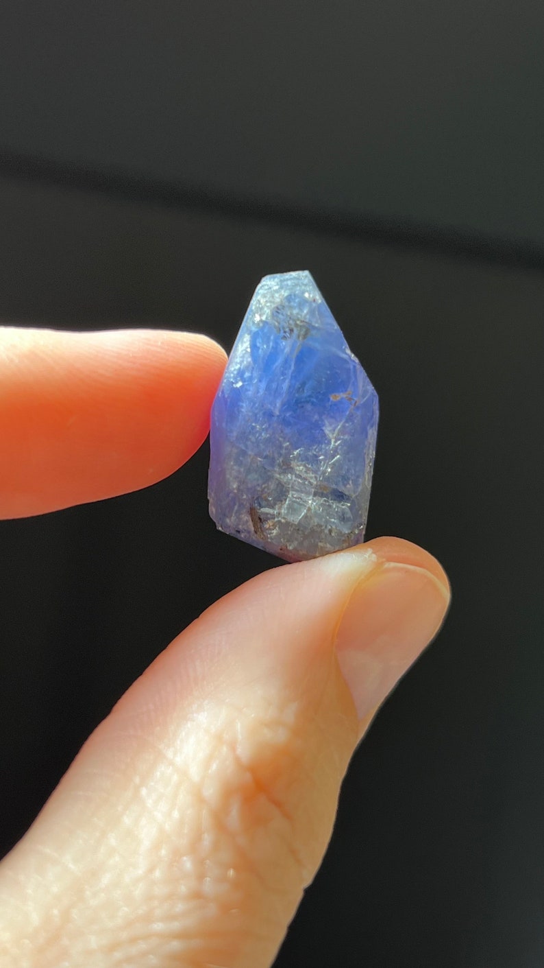 Blue-Violet Tanzanite Zoisite, Raw Crystal, 8.5g